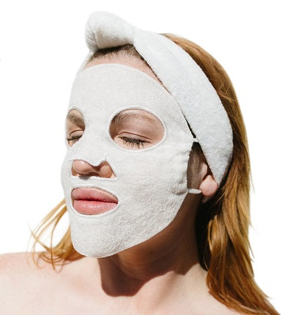 Jenny Patinkin: Pure Luxury Organic Bamboo Reusable Sheet Mask with matching Spa headband