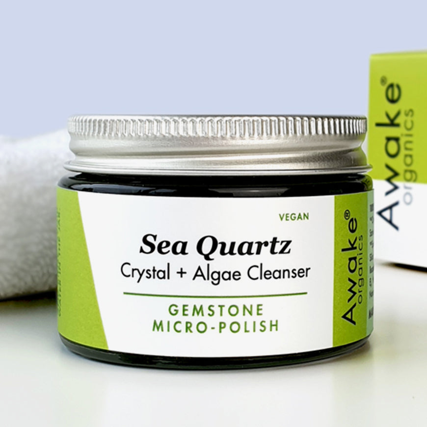 Awake Organics: Sea Quartz Natural Vegan Cleanser, Deluxe Mini